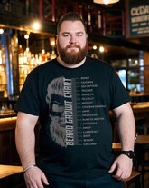 Beard Chart Men's 100% Cotton Big & Tall T-Shirt
